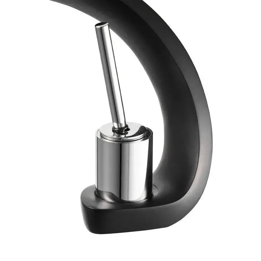 Μπαταρία Washbasin, υγιεινό ορείχαλκο, μαύρο, OD/2022