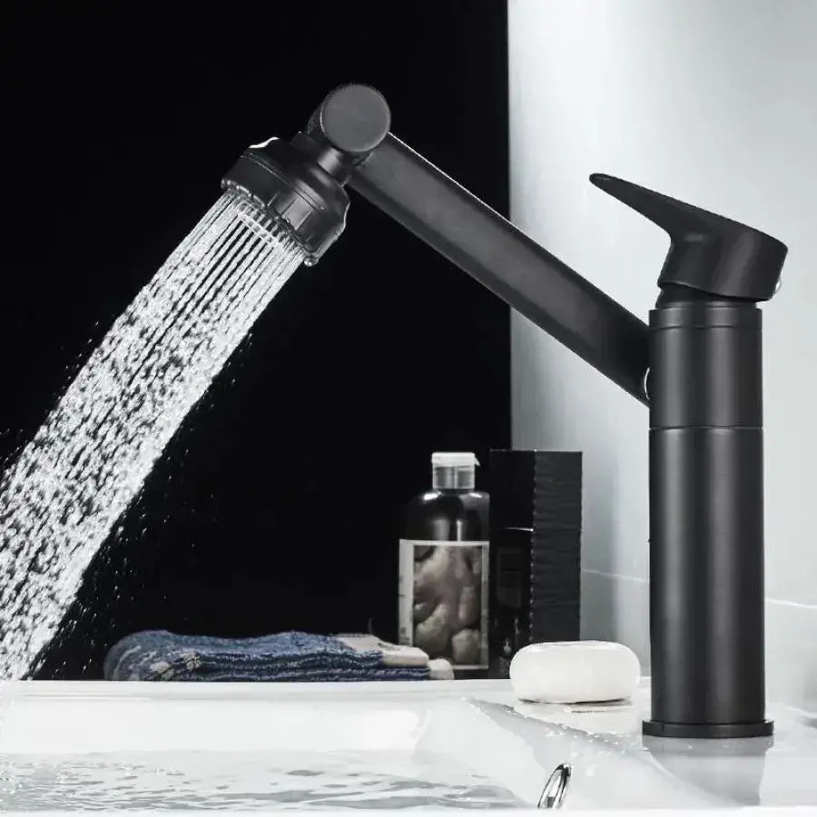 Μπαταρία Washbasin, υγιεινό ορείχαλκο, μαύρο, OD/2028