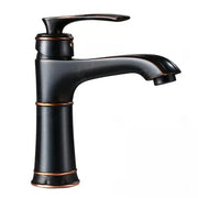 Μπαταρία Washbasin, υγιεινό ορείχαλκο, μαύρο, OD01/B