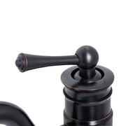 Μπαταρία Washbasin, υγιεινό ορείχαλκο, μαύρο, wzy/318