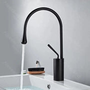 Μπαταρία Washbasin, υγειονομικό ορείχαλκο, μαύρο, wzy/327/b