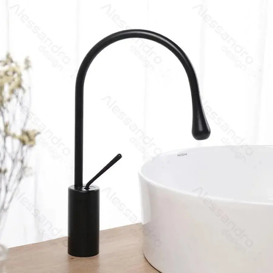 Μπαταρία Washbasin, υγειονομικό ορείχαλκο, μαύρο, wzy/327/b
