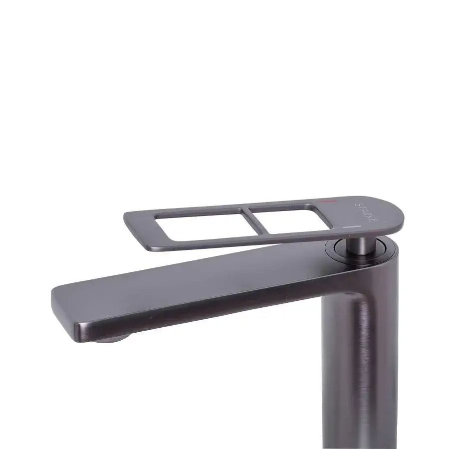 Battery Washbasin Monochanda Cartridge Ceramic Alama Grey Satin Fittings and Fixing Kit Περιλάμβανε 9707N