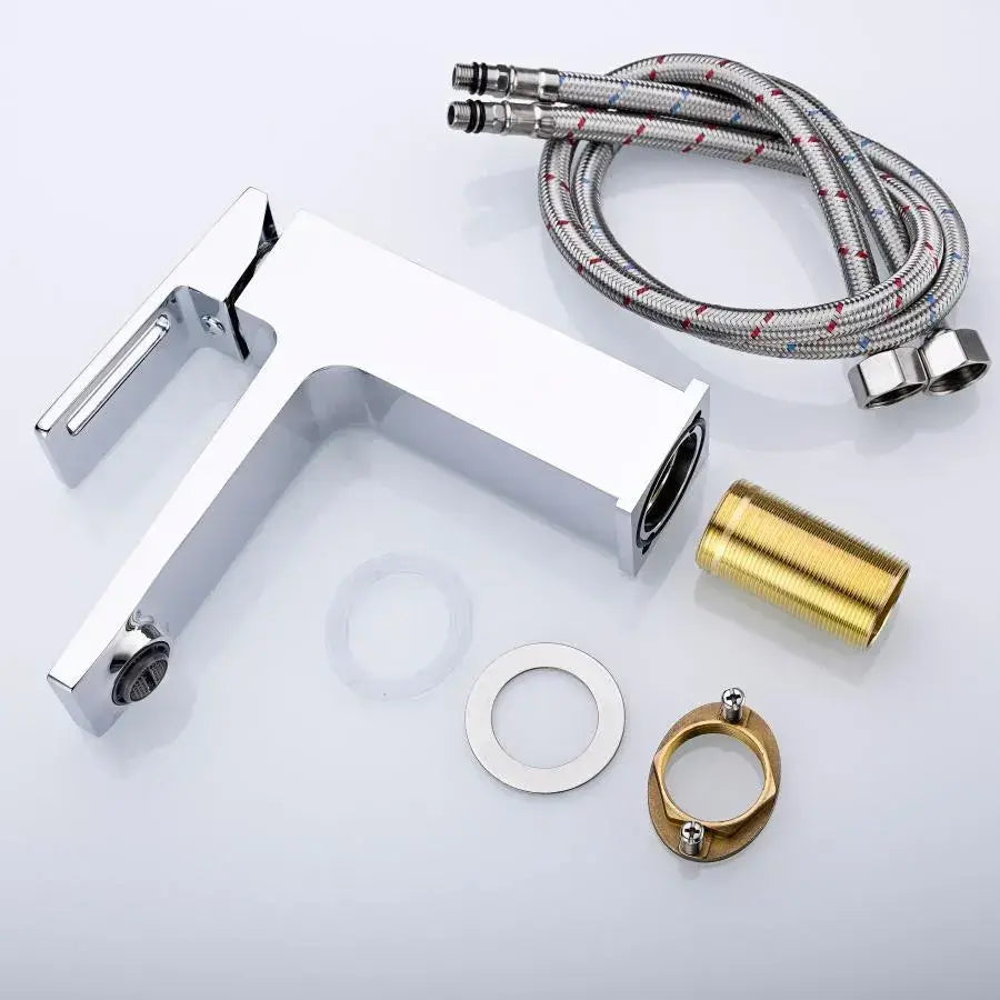 Μπαταρία Washbasin, υγιεινό ορείχαλκο, σατέν, 9807