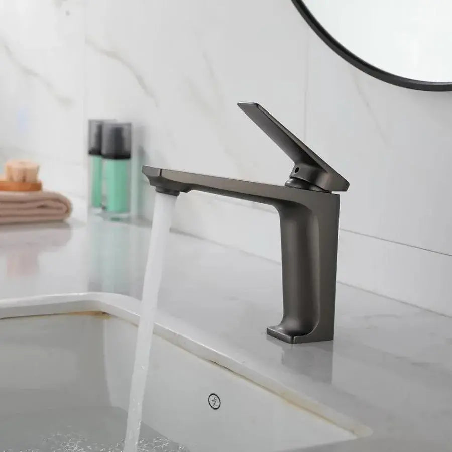 Μπαταρία Washbasin, υγιεινό ορείχαλκο, Graphite Gray, 9967N