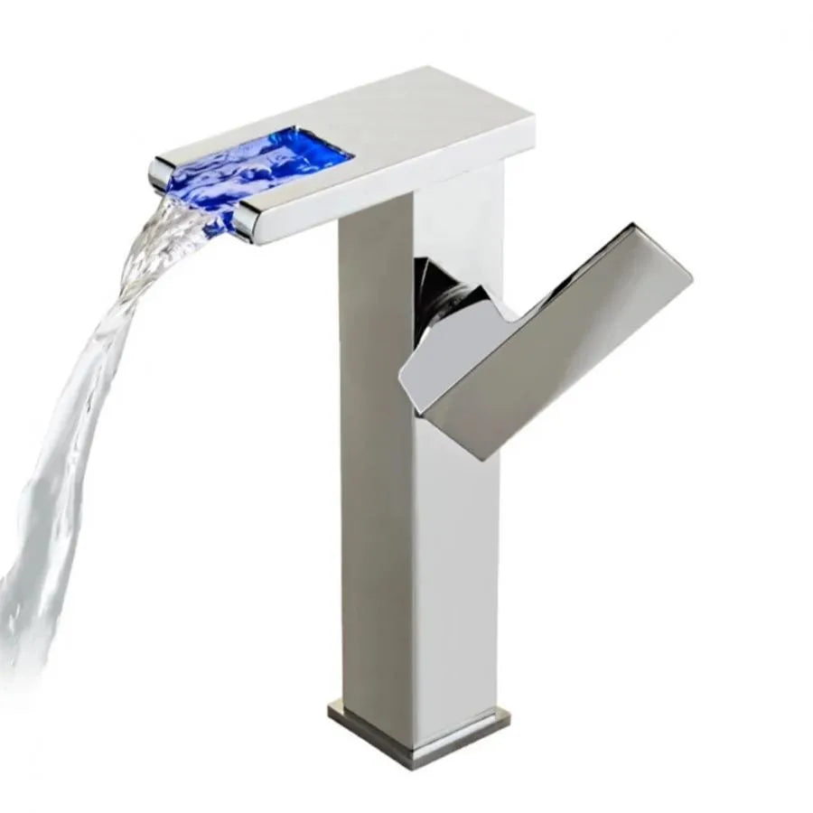 Μπαταρία Washbasin, φως RGB, αλλαγή χρώματος ανάλογα με τη θερμοκρασία του νερού, OD3013
