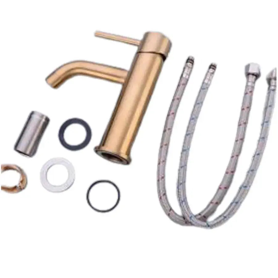 Μπαταρία Washbasin, ανοξείδωτος χάλυβα 304, χρυσό, N/MP0A1