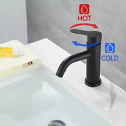 Μπαταρία Washbasin, ανοξείδωτο χάλυβα 304, μαύρο, HS/LY007