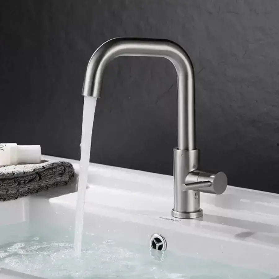 Μπαταρία Washbasin, ανοξείδωτο χάλυβα 304, σατέν, MP007
