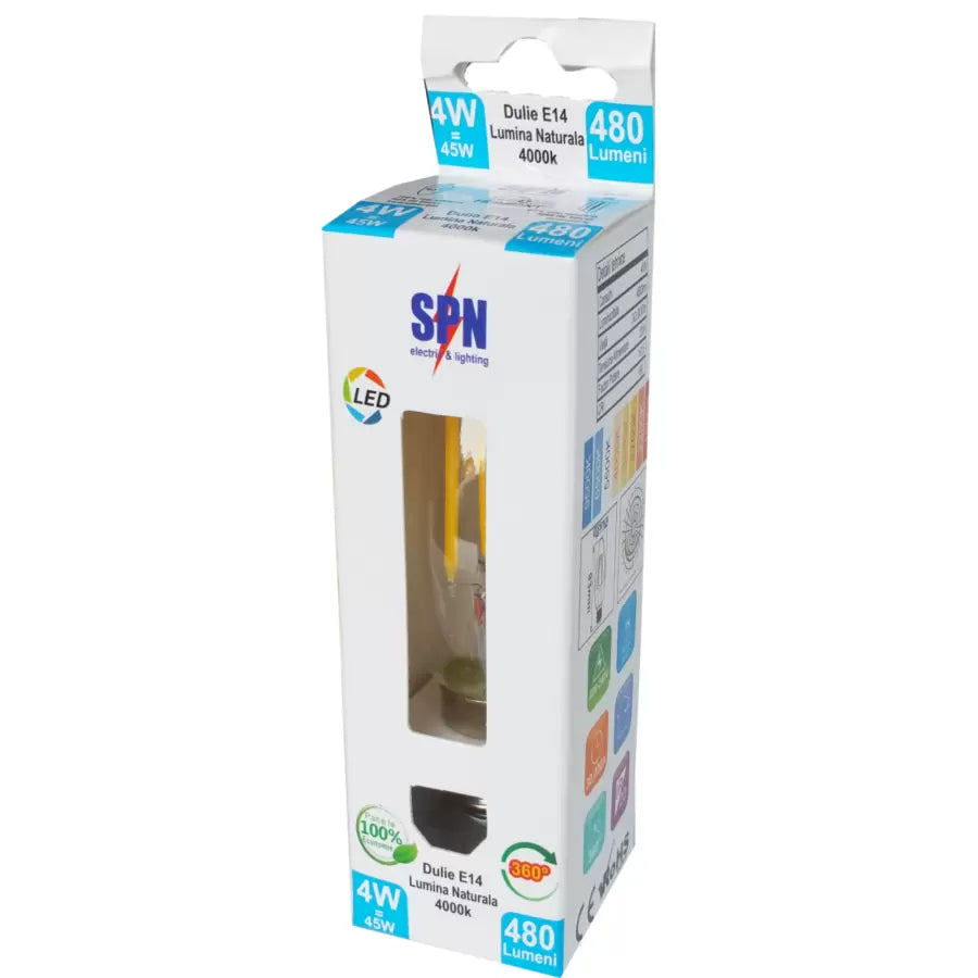 LED BRUP LED CULMANE E14 4W = 45W 4000K