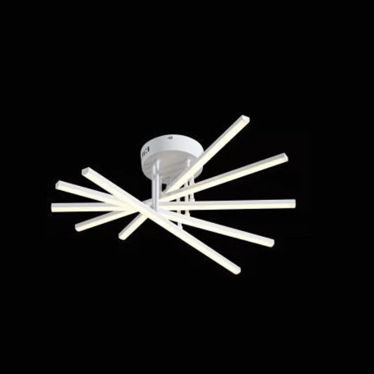 Πολυέλαιος LED τηλεχειριστηρίου GIO, 90W, 5 στοιχείων, κρύο/ψυχρό/ουδέτερο φως, ρυθμιζόμενο, λευκό