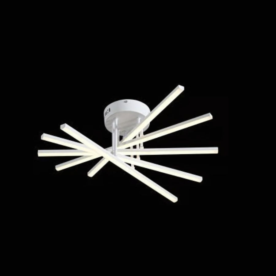 Πολυέλαιος LED τηλεχειριστηρίου GIO, 90W, 5 στοιχείων, κρύο/ψυχρό/ουδέτερο φως, ρυθμιζόμενο, λευκό