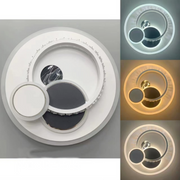 LED LED Heliox, 43W, 4 κύκλοι, κρύο/ζεστό/ουδέτερο φως, μαύρο