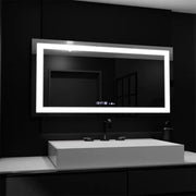 Mirror LED ορθογώνιο 160x80cm Verite Motionglow Marcello Σύστημα πρόβλεψης ρολογιού και θερμόμετρο Dimable
