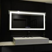 Mirror LED ορθογώνιο 160x80cm Verite Motionglow Marcello Σύστημα πρόβλεψης ρολογιού και θερμόμετρο Dimable