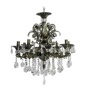 SANSSOUCI Magno Crystal Πολυέλαιος, 8xE14, Διάμετρος 65cm, Αντίκα Μπρούτζος