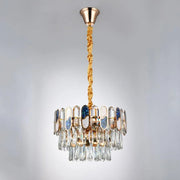 Πολυέλαιος Aniss 5*E27, Metal and Crystal, Golden