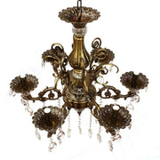 SANSSOUCI Magno Crystal Πολυέλαιος, 6xE14, Διάμετρος 60cm, Αντίκα Μπρούτζος