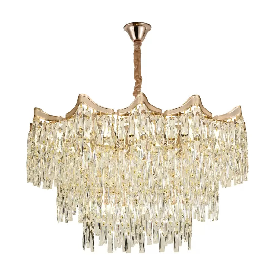 Πολυέλαιος Crystal Braylon 20x E27 Gold