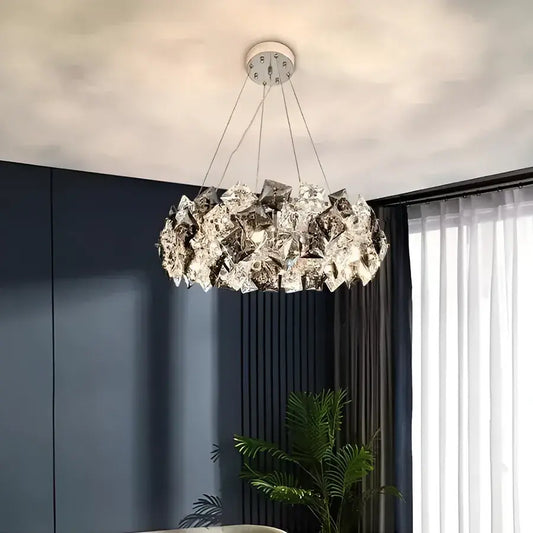 Πολυέλαιος Hefe 4x E27 Silver