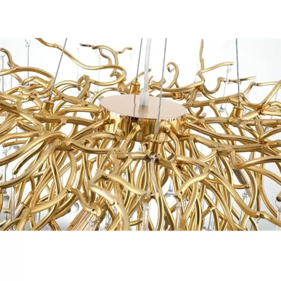 Πολυέλαιος Crystal Kaiser 13x G9 διάμετρος 120cm χρυσό