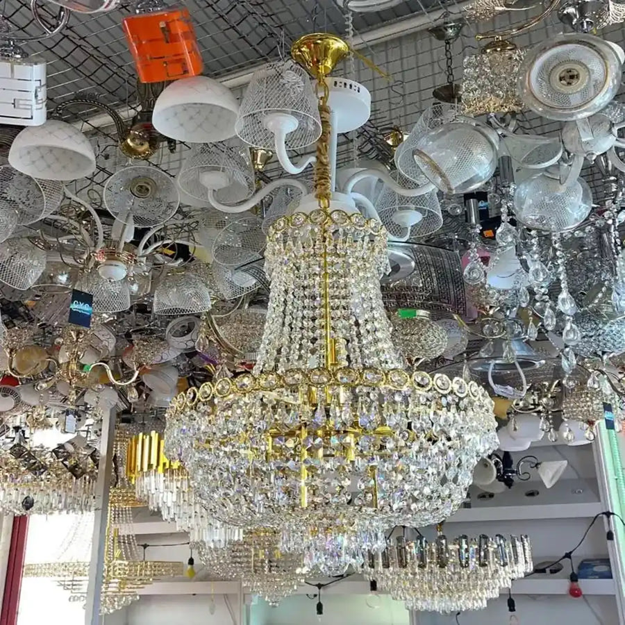 Crystal πολυέλαιος Kassian 11x E14 Golden