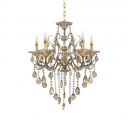 Imperial chandelier 5*e14, χρυσός, μέταλλο και κρύσταλλο