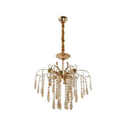 Kelsi Chandelier, 6*E27, Crystal, Golden