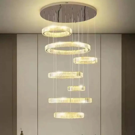 LED Crystal chandelier με το Silver Remote του Messiah 128W