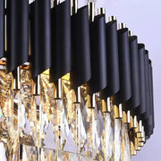 Rubbert Chandelier, 9*E14, χρυσός, μέταλλο και κρύσταλλο