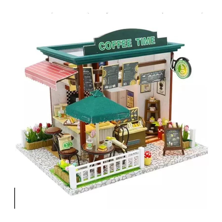 Puzzle Doll Cottage, Cafe, πολύχρωμο, πλαστικό