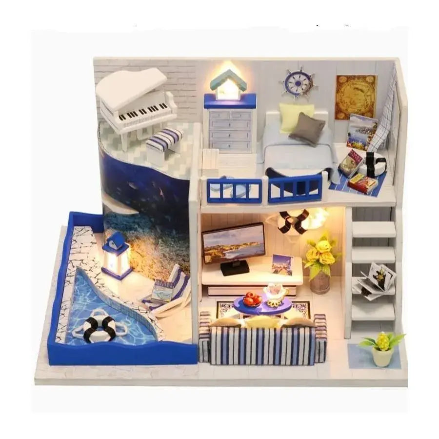 Κουτί διακοπών για κούκλες, παζλ, πολύχρωμα, ξύλο