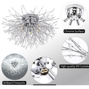 Crystal πολυέλαιος Rondo Vivace, 5x G9, 38cm, Chrome