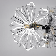 Cryordano Crystal πολυέλαιος Giordano, 16x G4, μήκους 120cm, μαύρο