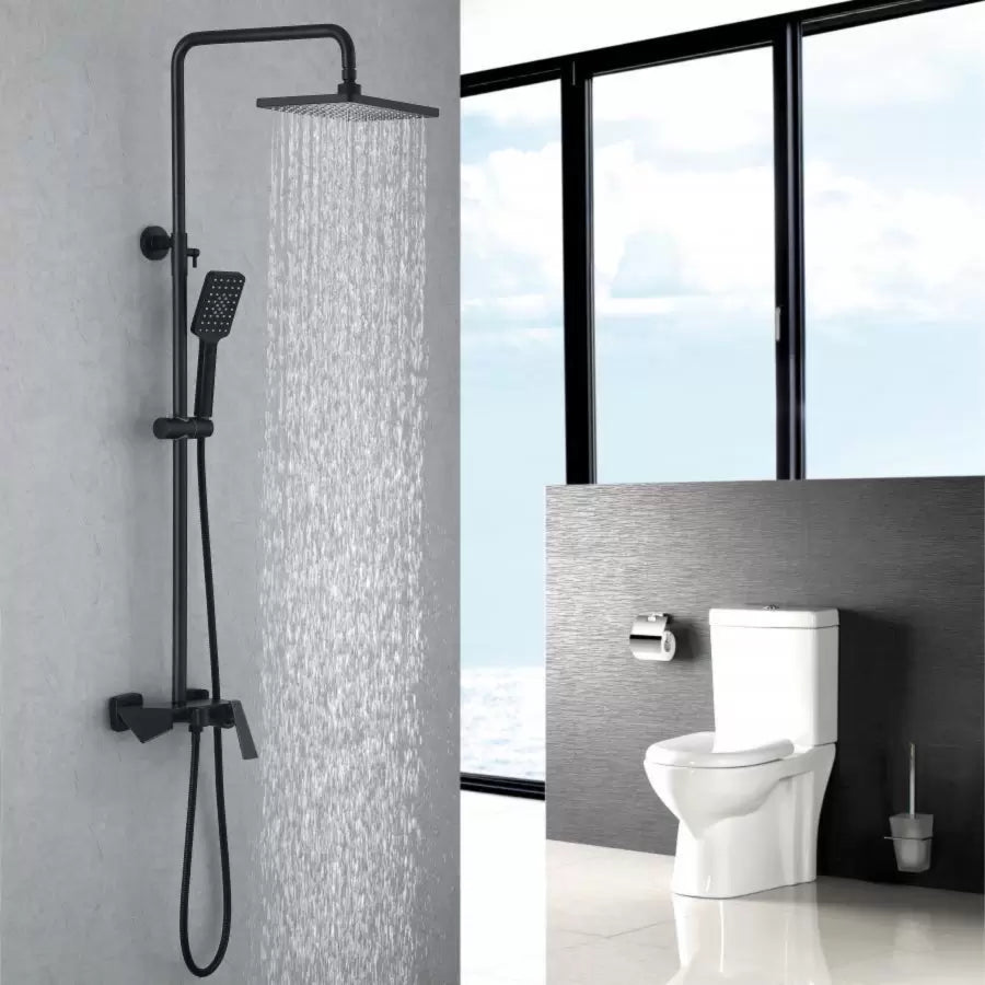 Στήλη ντους, υγιεινό ορείχαλκο, μαύρο, 6720h