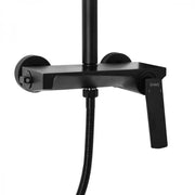 Στήλη ντους, υγειονομικό ορείχαλκο, μαύρο, 9990h