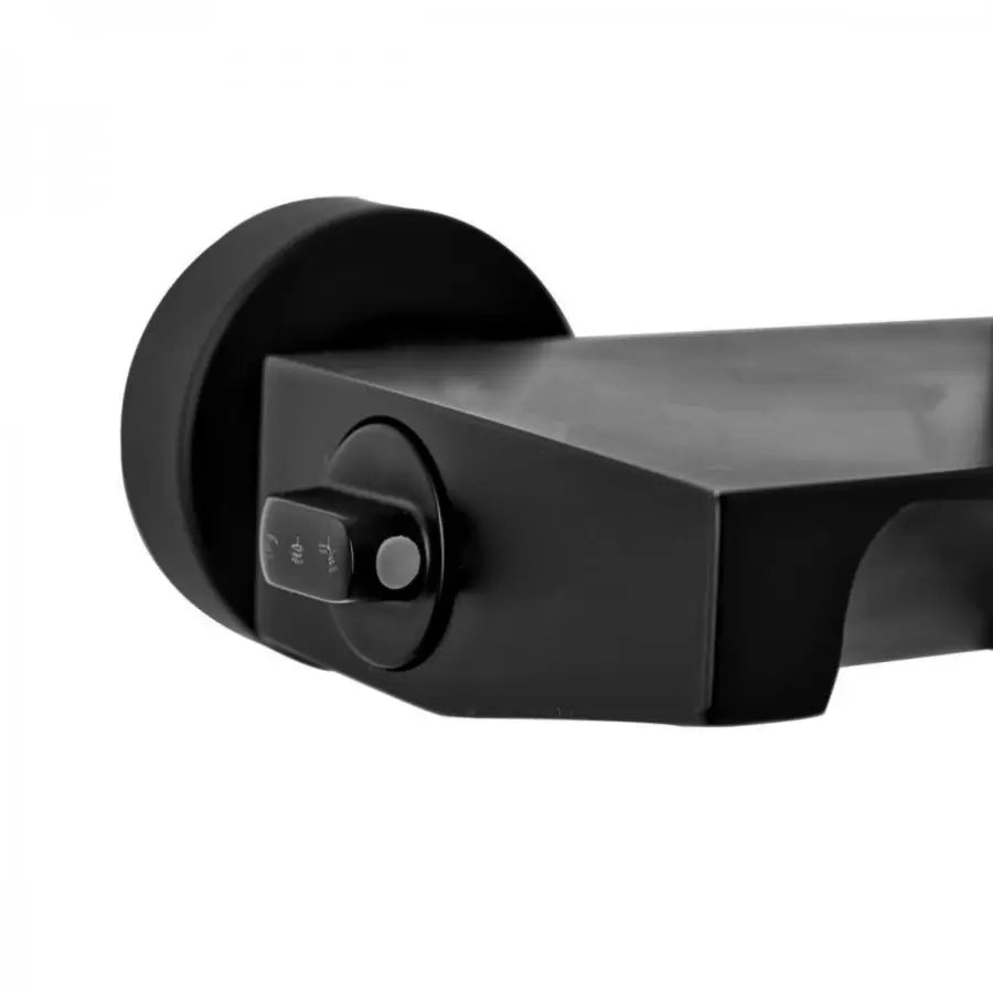 Στήλη ντους, υγειονομικό ορείχαλκο, μαύρο, 9990h