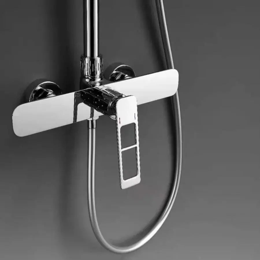 Η στήλη ντους, υγειονομικός ορείχαλκος, σατέν, 9710