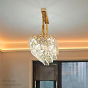 Κρυστάλλινος πολυέλαιος WINDSOR Regalis 10x E14, Διάμετρος 85cm, Γυαλιστερό Χρυσό, Ρυθμιζόμενο Ύψος