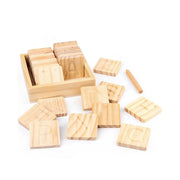 Εκπαιδευτικό κουτί Τύπος Γνωστικό αλφάβητο, 30 κομμάτια, ξύλο