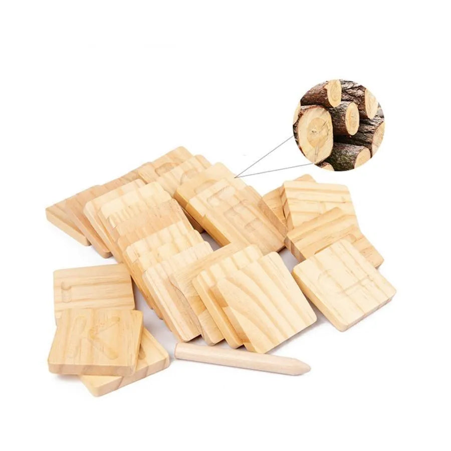 Εκπαιδευτικό κουτί Τύπος Γνωστικό αλφάβητο, 30 κομμάτια, ξύλο