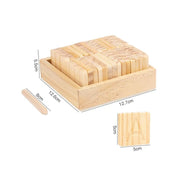 Εκπαιδευτικό κουτί Τύπος Γνωστικό αλφάβητο, 30 κομμάτια, ξύλο