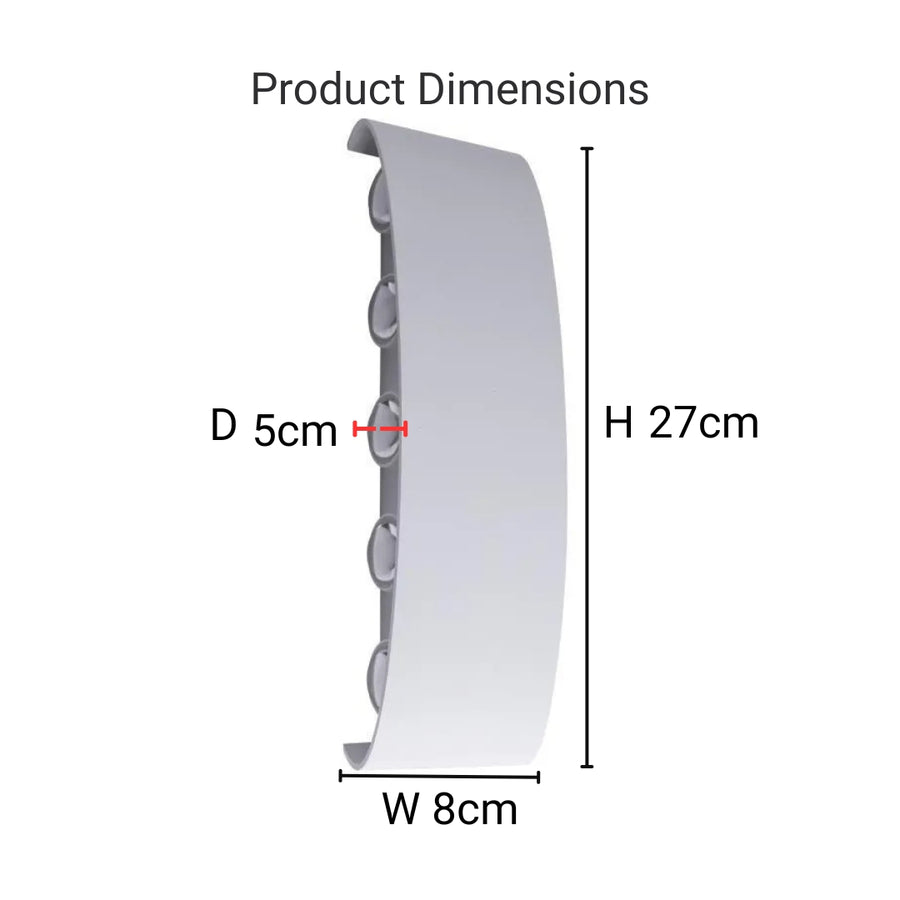 Fantasis Εφαρμογή εσωτερικού/εξωτερικού LED, 10 πηγές x 1W, IP65, λευκό, 3000K