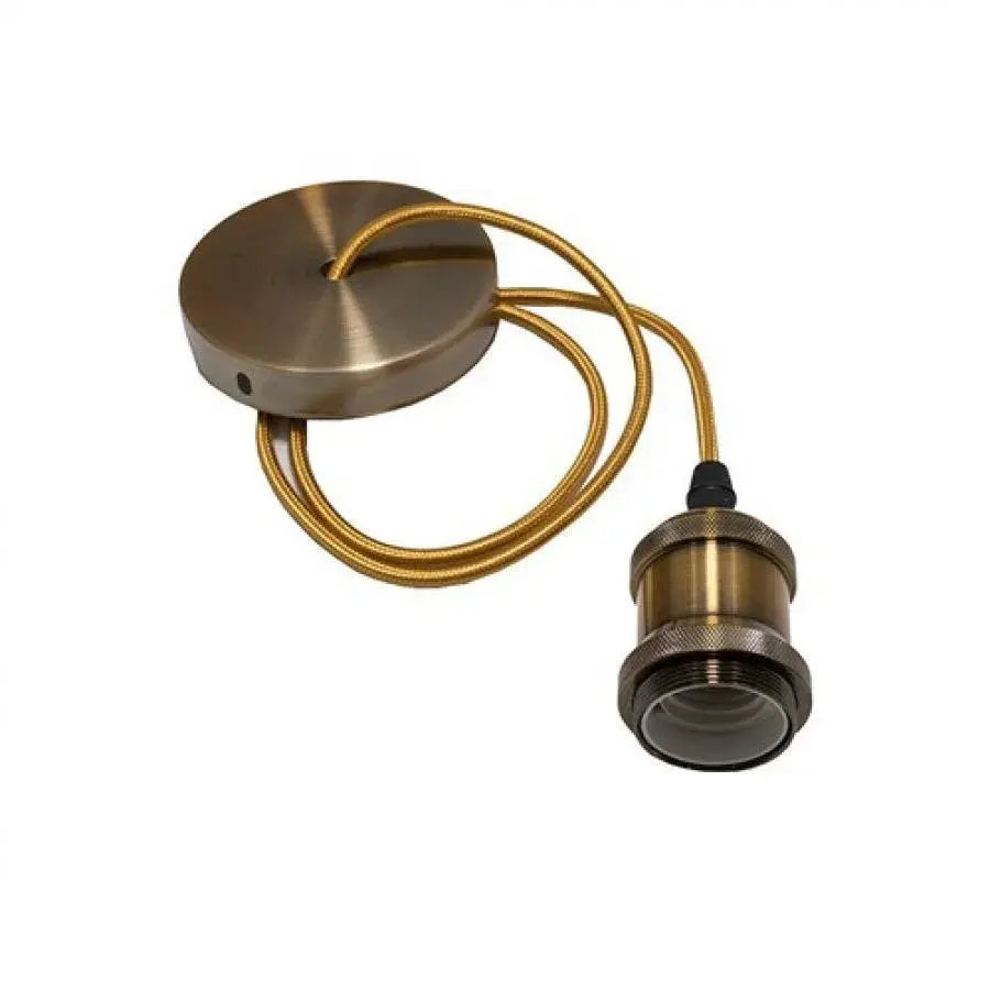 Πολυέλαιος Antique, 1*E27, Metal, Bronze