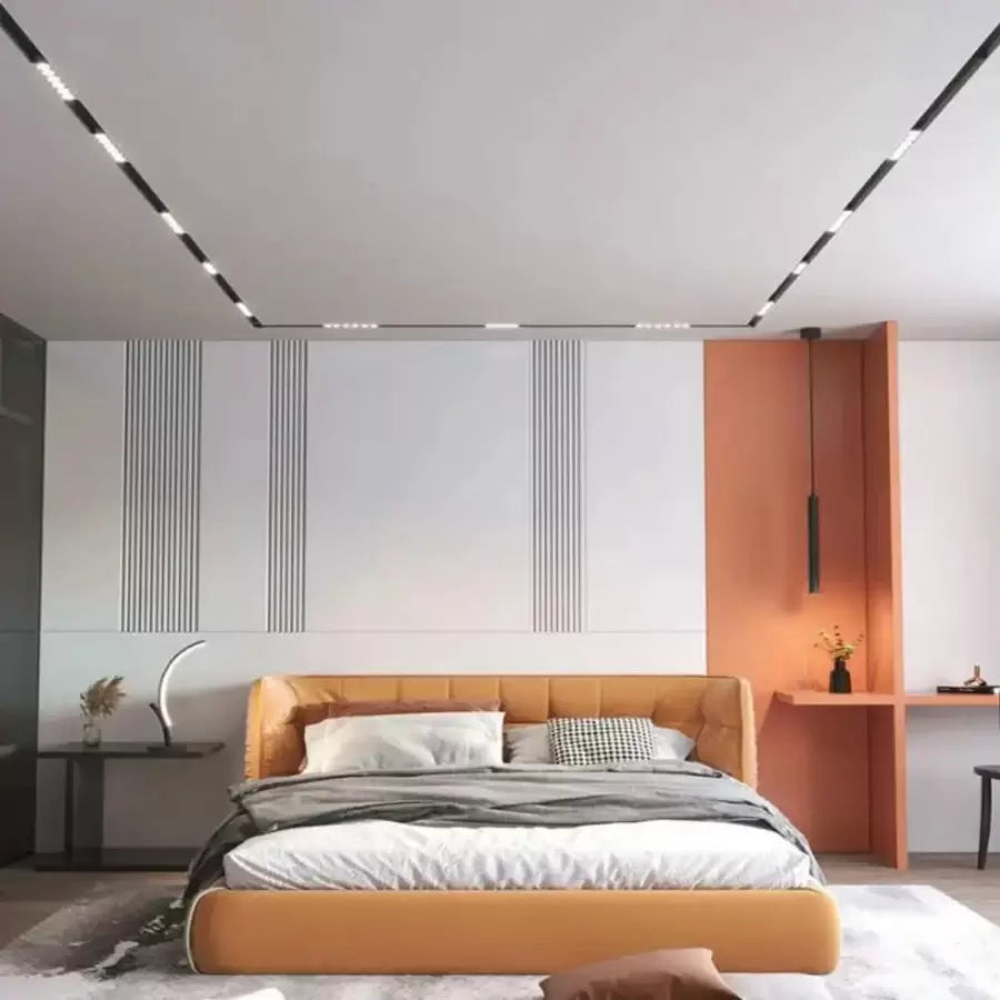 Μαγνητικό πλέγμα LED 12W Το ουδέτερο φως αυξήθηκε μαύρο