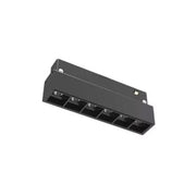 Μαγνητικό πλέγμα LED, σταθερό, 6W, ουδέτερο φως, ενσωματωμένο, μαύρο