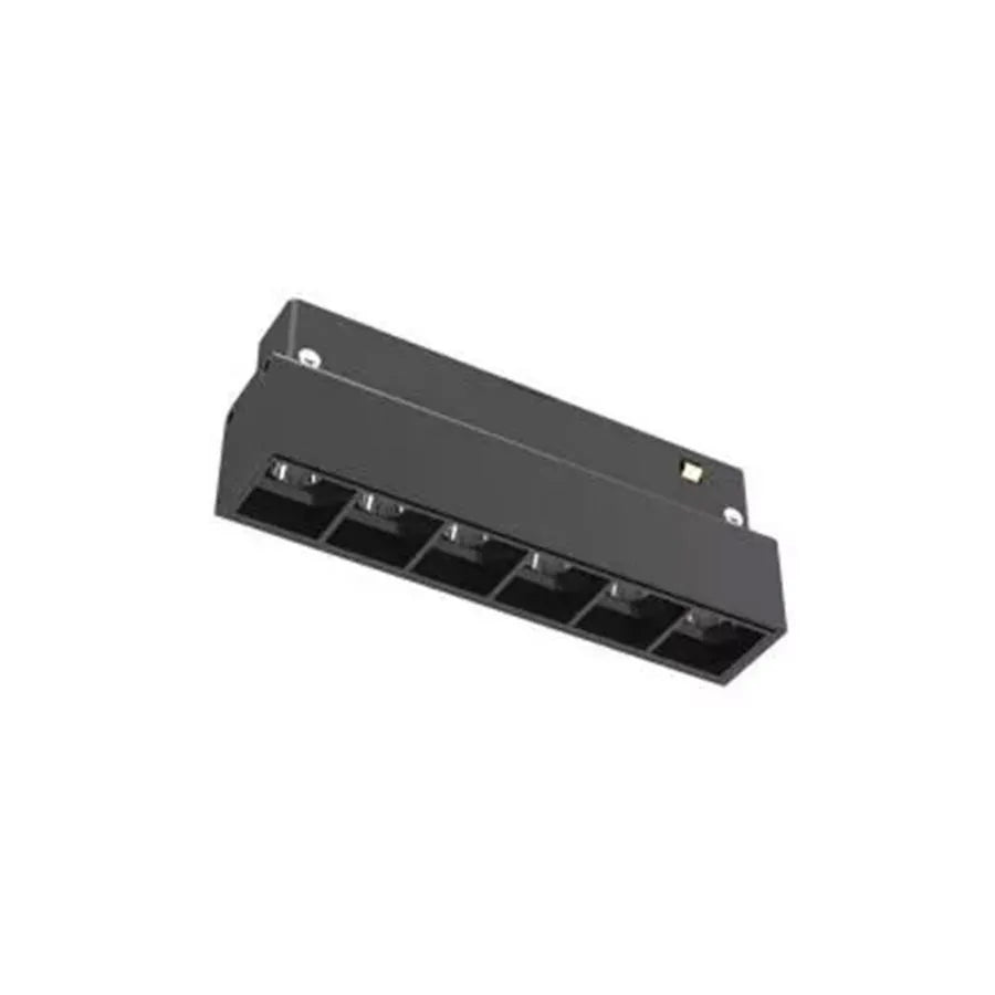 Μαγνητικό πλέγμα LED, σταθερό, 6W, ουδέτερο φως, ενσωματωμένο, μαύρο