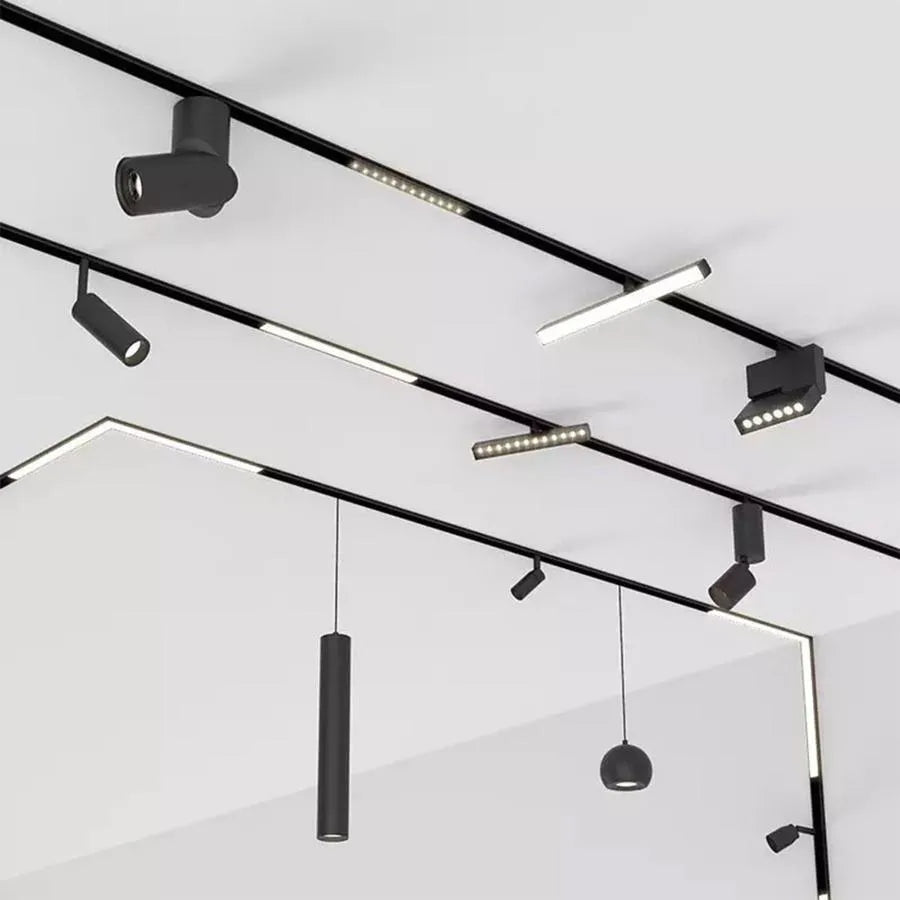 Μαγνητικό πλέγμα LED, σταθερό, 6W, ουδέτερο φως, ενσωματωμένο, μαύρο