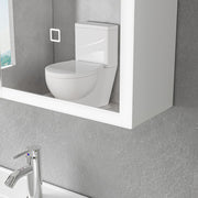Laura Cabinet με LED Mirror DBP122 60x70 White