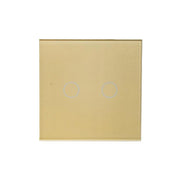 Touch Switch Double -Secure Gold Glass